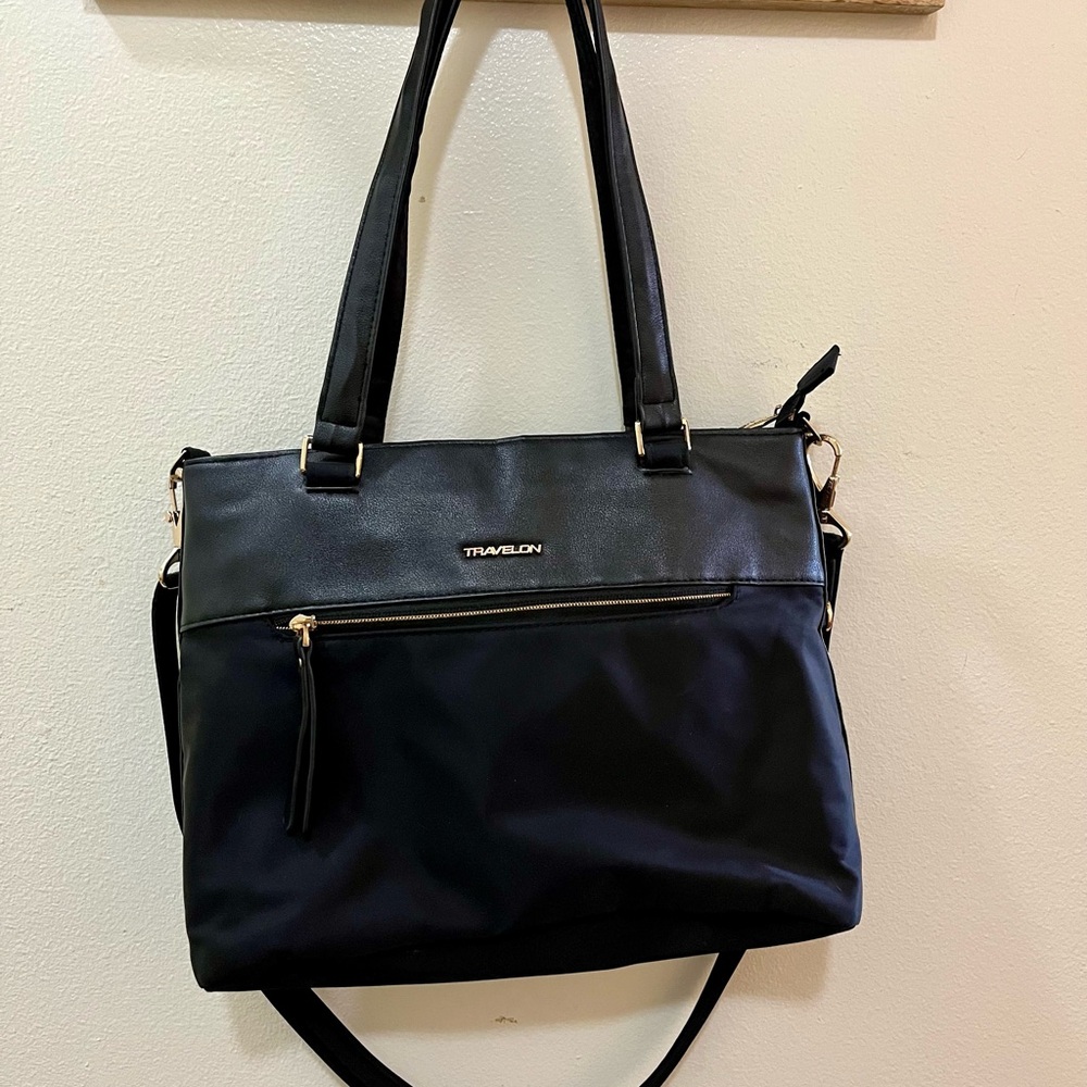 Travelon Anti-Theft Addison Tote Purse with Adjustable Strap